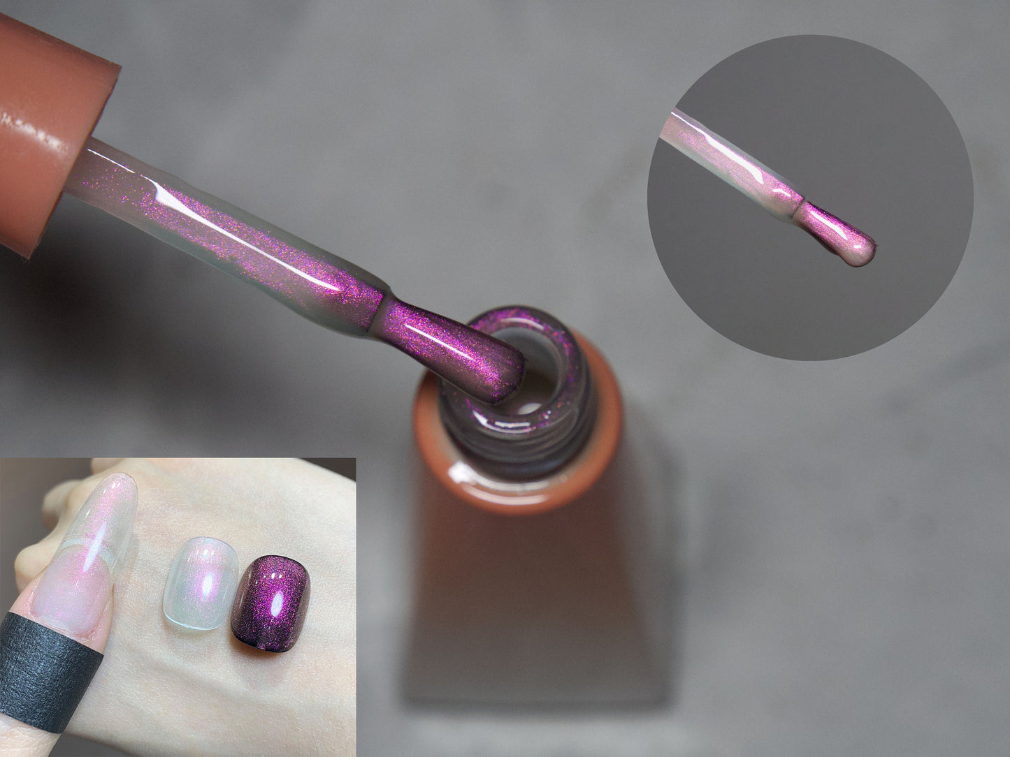 10ml Pearlescent Ultrafine Glitter Aurora Unicorn Nail Gel Polish