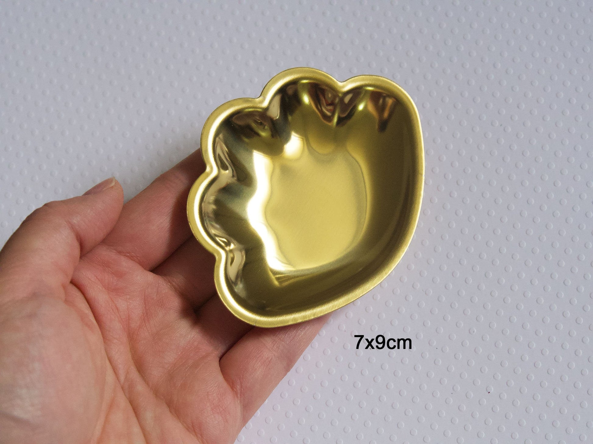 Heart shaped Stainless Steel Trims Jewelry Tray