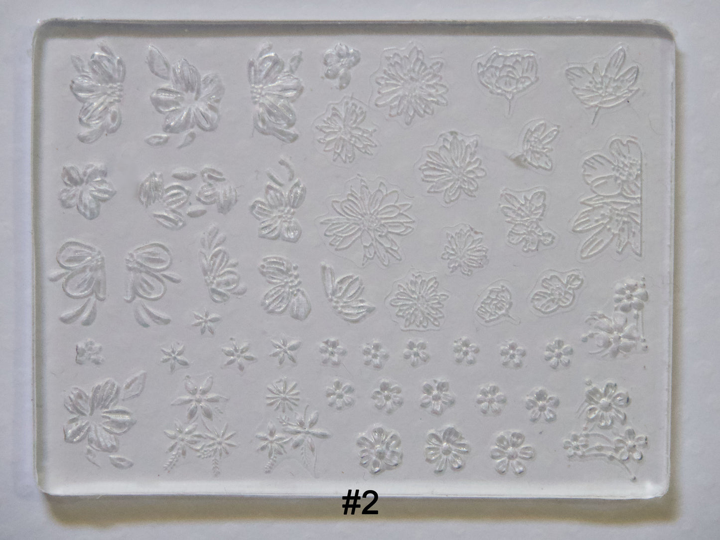 Flower Daisy Rose Tulip Silica Mould Nail Art DIY Decal Design/ Silica 3D Sakura Floral BouquetTemplate Gel polish Mold Manicure