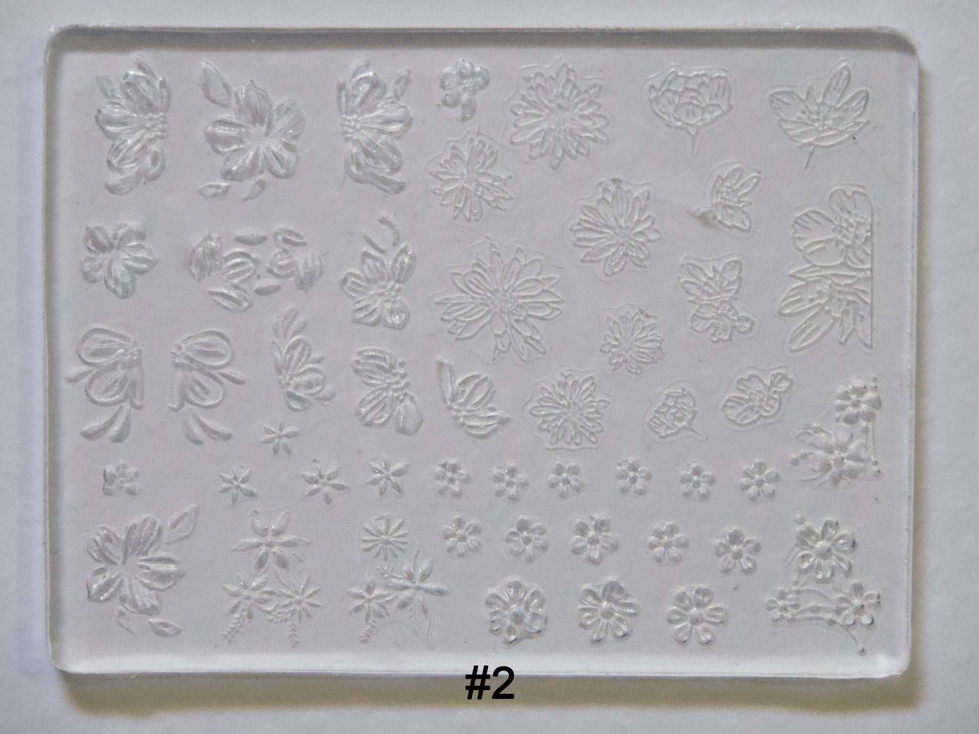 Flower Daisy Rose Tulip Silica Mould Nail Art DIY Decal Design/ Silica 3D Sakura Floral BouquetTemplate Gel polish Mold Manicure