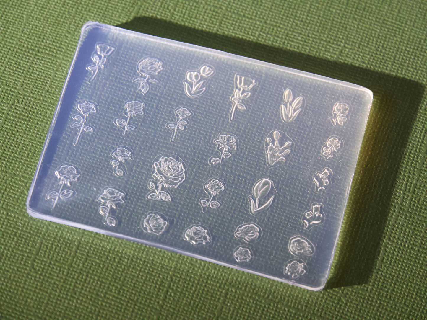 Flower Daisy Rose Tulip Silica Mould Nail Art DIY Decal Design/ Silica 3D Sakura Floral BouquetTemplate Gel polish Mold Manicure