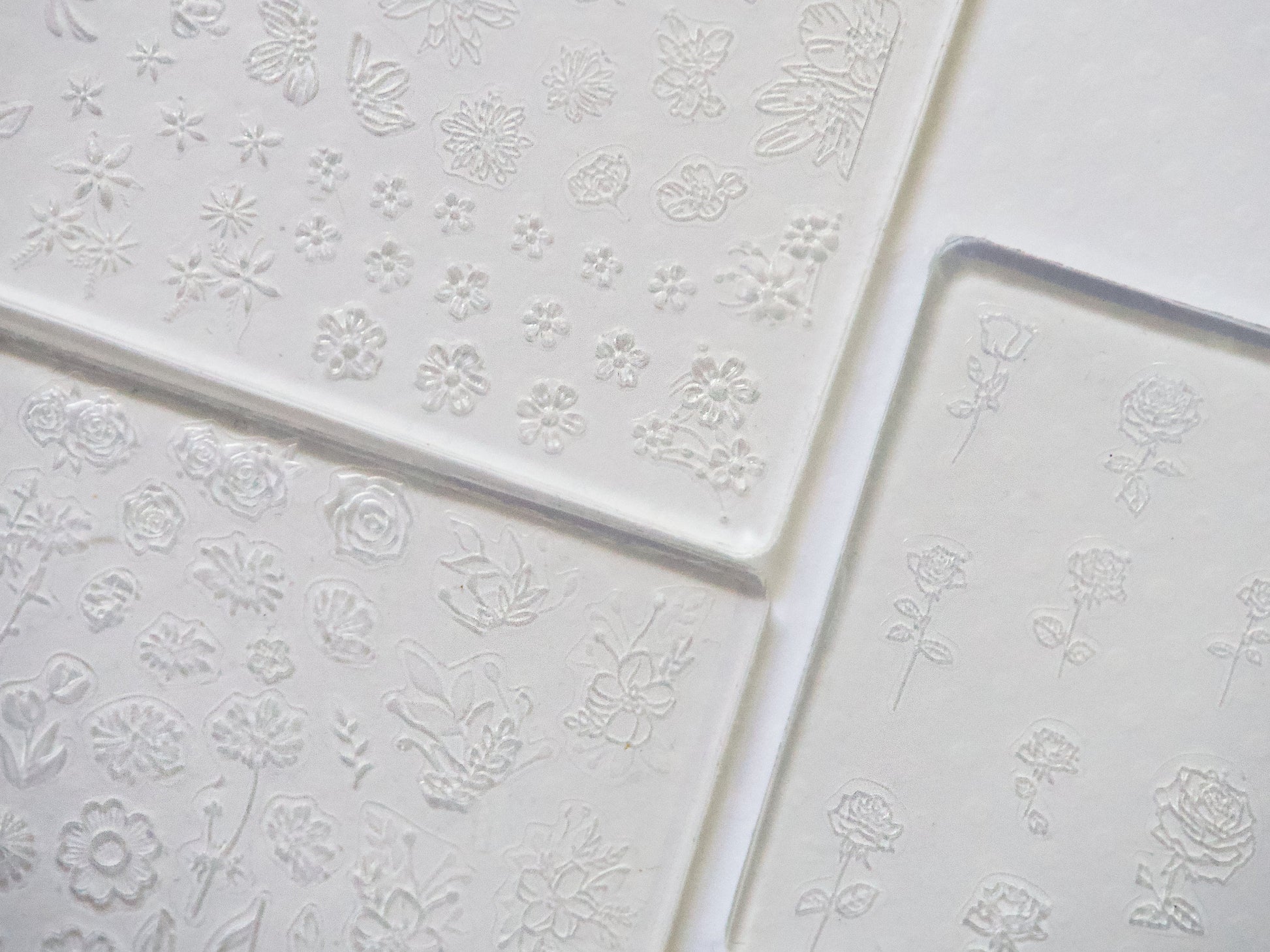 Flower Daisy Rose Tulip Silica Mould Nail Art DIY Decal Design/ Silica 3D Sakura Floral BouquetTemplate Gel polish Mold Manicure