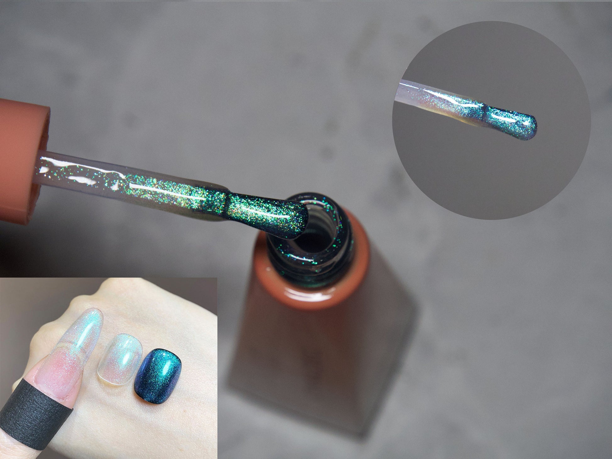10ml Pearlescent Ultrafine Glitter Aurora Unicorn Nail Gel Polish