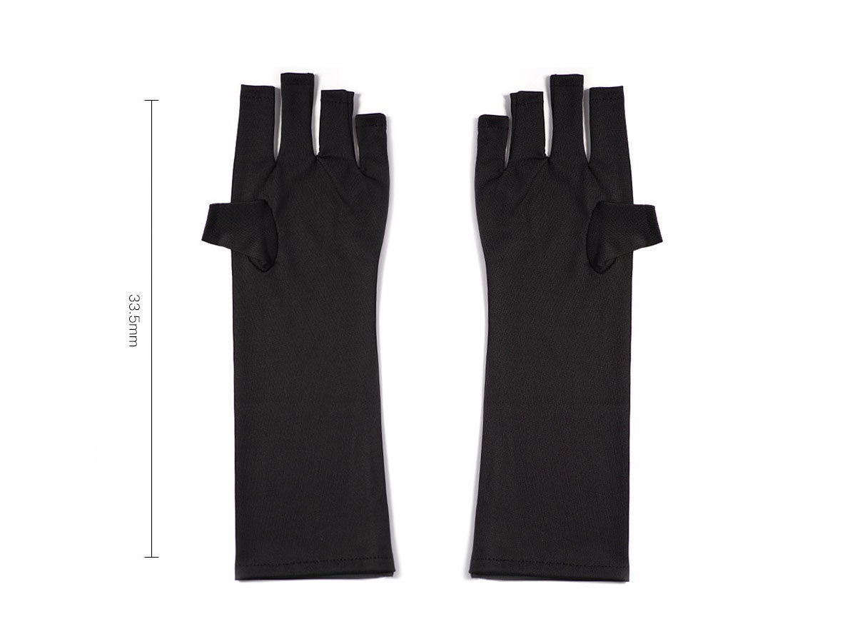 1 pair UV Resistant Knitted Fingerless Gloves