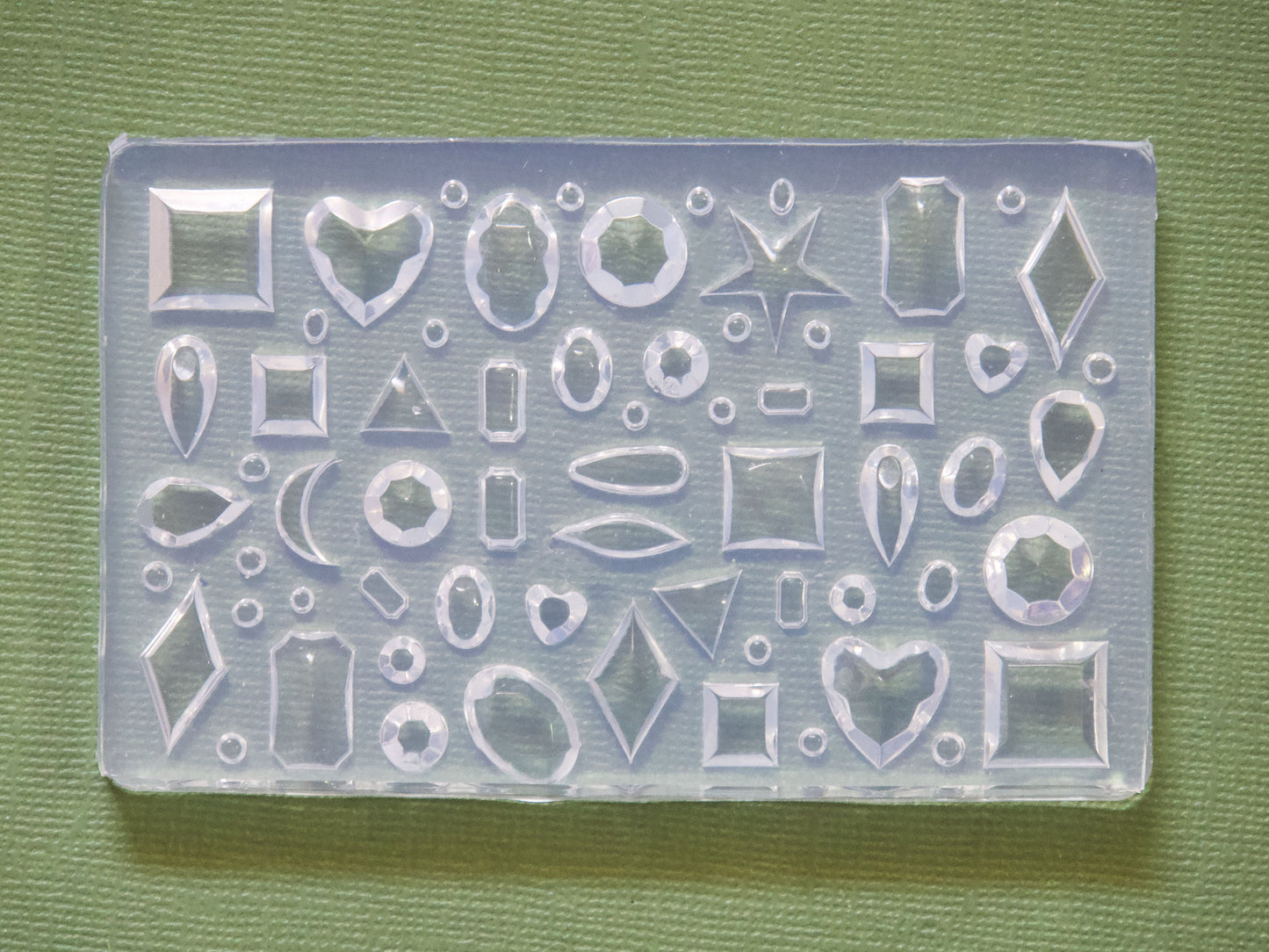 Gem Faceted Jewelry Silicone Casting Mold/ Gemstone Multi Shapes Silica Mould Nail Art DIY Decal Design/ Jewelry Pendant Nail Charm Supply