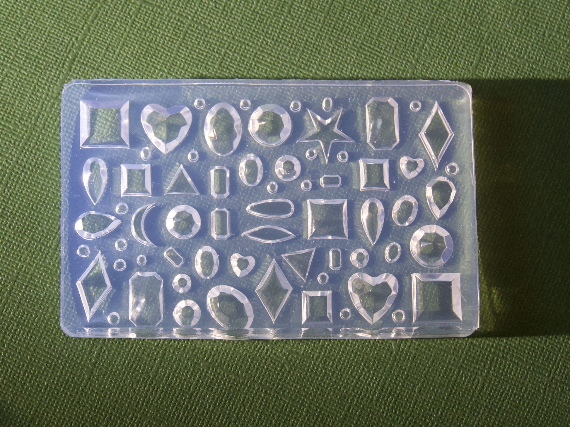 Gem Faceted Jewelry Silicone Casting Mold/ Gemstone Multi Shapes Silica Mould Nail Art DIY Decal Design/ Jewelry Pendant Nail Charm Supply